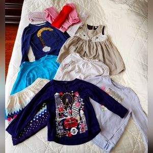 Bundle of 10 Little Girls Shirts, Dress, Skirt, etc.